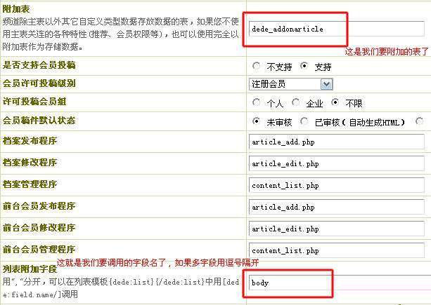 dede:list调用body内容的实现方法(图)